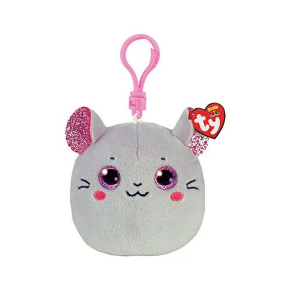 TY Mini Beanie Squishies (Squish-A-Boos) Plush - CATNIP the Mouse (3 inch) - Picture 1 of 9